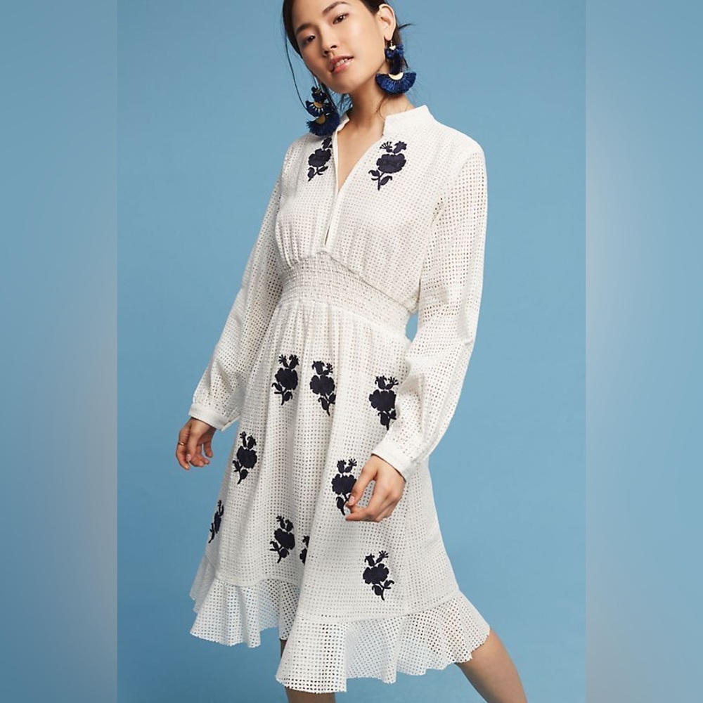 Anthropologie Amalia Eyelet Dress, by Hemant & Nandita